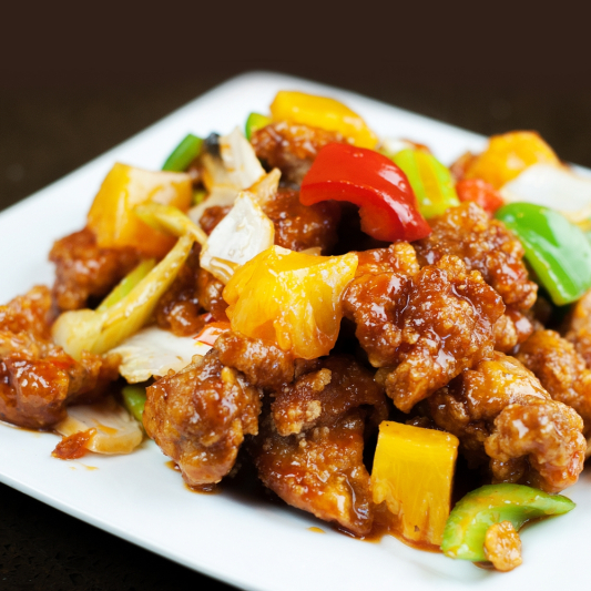 42. Cantonese Style Sweet & Sour Chicken Bronte Chinese Food